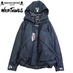 未使用 マスターマインド ジャパン mastermind japan WILD THINGS◆ ドクロ スカル ダブルジップ 中綿 ブルゾン ジャケット L 