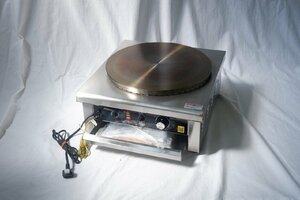 【中古美品/保証付】240423003 業務用 電気クレープ 焼き器 クレープメーカー 電気式 100V PRO-40CRP KIPROSTAR キプロスター ガレット