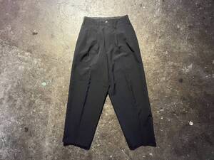 Yohji Yamamoto POUR HOMMR ヨウジ ヤマモト プールオム 80~90s 1980~1990s ウールギャバ 2タック パンツ GABARDINE 2TUCK PANTS S