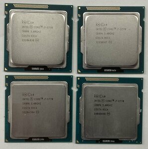 2946-O★INTEL SR0PK Core i7-3770(3.4GHz/4C/8T/Ivy Bridge) FCLGA1155★動作確認済中古4個セット★送料185円(クリックポスト)