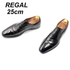 REGAL リーガル 25cm 04ER ストレートチップ 外羽根 黒