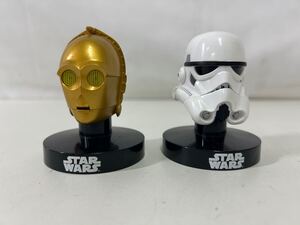 【同梱不可】STAR WARS スターウォーズ ヘルメットレプリカコレクション ストームルーパー　C-3PO　2体　現状品【39342】