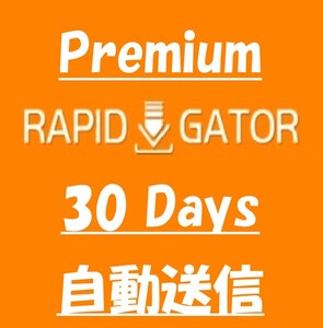 Rapidgator30日 公式プレミアムクーポン【自動送信】