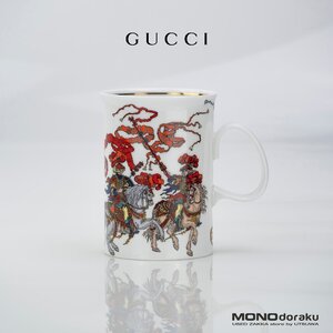 グッチ GUCCI オールドグッチ マグカップ 1980年代 ボーンチャイナ