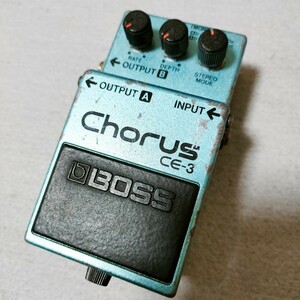 【送料無料/即決】 日本製 BOSS Chorus CE-3 JRC4558 艶有 ボス コーラス エフェクター M38e2-0046