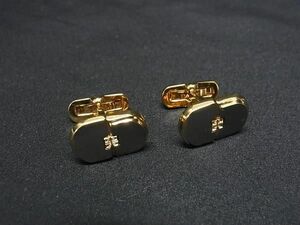 ■美品■ GIVENCHY ジバンシィ ヴィンテージ カフスボタン アクセサリー ビジネス 紳士 メンズ ゴールド系×シルバー系 DE7831