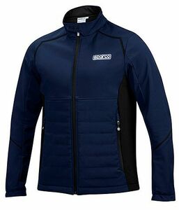 SPARCO（スパルコ） ソフトシェルジャケット SOFTSHELL ネイビーxブラック Lサイズ