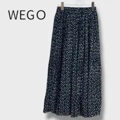 WEGO プリーツロングスカート♡未使用に近い美品♡可愛い総花柄フリーサイズ