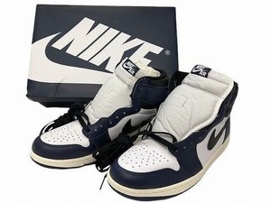 ★未使用★ NIKE ナイキ AIR JORDAN 1 RETRO HIGH OG DZ5485-401 スニーカー ミッドナイトネイビー 27.5cm SMK554744相