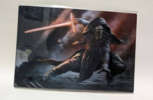 ■スター・ウォーズ STARWARS ポストカード 立体 フォースの覚醒 カイロ・レン Kylo Ren in the Dark B2303102