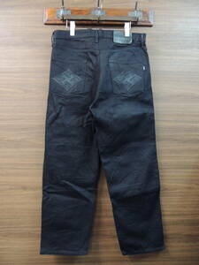 ★ 美品 Lサイズ BUDSPOOL Aphrodite gang 舐達麻 麻LOGO DENIM PANTS 刺繍ロゴ ブラック デニム パンツ アフロディーテギャング 日本製