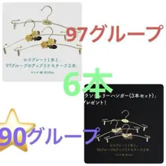 サルート　ランジェリーハンガー　97グと９０グループ　6本セット　新品タグ付き！