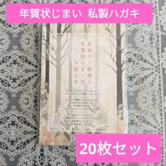 ✨【新品未使用】年始のご挨拶と年賀状じまいのお知らせ 20枚入り 私製 印刷済み