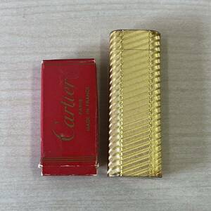 【T0602】Cartier カルティエ 喫煙具 喫煙グッズ ゴールドカラー ライター 着火未確認 火花未確認