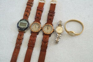 F4 TIMEX/タイメックス 腕時計 5点 ブランド アクセサリー クォーツ メンズ レディース 大量 まとめて おまとめ まとめ売り 不動品