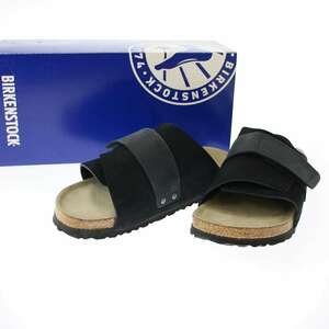 BIRKENSTOCK ビルケンシュトック Kyoto Soft Footbed スウェードベルクロサンダル 1019291 Midnight 37 IT5DSJ2J5CX6