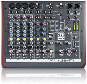 【中古】 ALLEN&HEATH USB・高品位エフェクト・コンパクト・ミキサー ZED-10FX