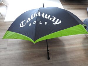 ★★callaway キャロウェイ　ゴルフ用　傘　長傘　アンブレラ　ブラック　グリーン　袋付