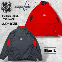 NHLWashingtonCapitalsホッケーリバーシブル刺繍ロゴオベチキン