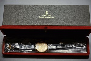 デッドストック　新品未使用　超美品　コルム　CORUM 20ドル　コインウォッチ　金貨時計　1874 　純正尾錠ブレス