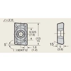 【新品・7営業日以内発送】【即納在庫品】日研工作所 9DKT15 【10個入】 プロエンドミルチップ【沖縄離島販売不可】