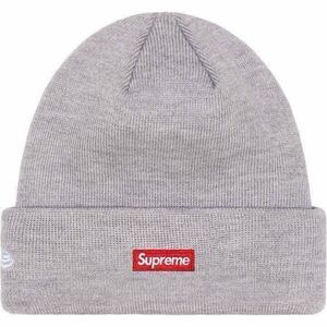 【新品 グレー 24SS New Era $ Beanie】 supreme ニューエラドルビーニー ニット帽 s small box logo bandana overdyed loose gauge 24aw