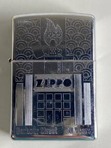 H18◆Zippo ジッポ◆オイルライター 1955 Barbour Street 50 Years J zippo 05 BRADFORD.PA. 喫煙具 煙草 ライター シルバー 