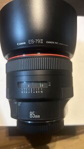 CANON キャノン EF85mm F1.2L USM　純正フードES-79 Ⅱ ほぼ未使用品レンズ 