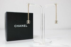 シャネル CHANEL ココマーク チェーン ピアス ゴールド　　 P619