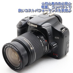 中古 美品 Canon EOS Kiss X2 レンズセット カメラ 一眼レフ 初心者 おすすめ 新品8GBSDカード付