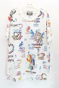 【USED】Vivienne Westwood MAN / thank you総柄Tシャツ ヴィヴィアンウエストウッド 46 マルチ 【中古】 H-24-05-19-040-ts-OD-ZH