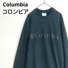 Columbia　コロンビア　スウェット　トレーナー　ロゴプリント　グリーン