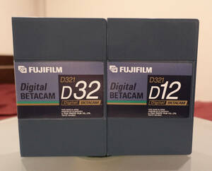 ●FUJI FILM デジタル ベータカム テープ D32/D12 2本セット 【新品未使用】●