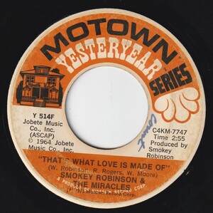 US盤7"EP★Smokey Robinson & The Miracles★That