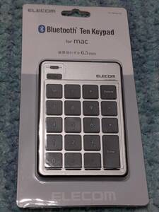 ◎0611u1329　エレコム テンキー Bluetooth パンタグラフ Mac対応 薄型 シルバー TK-TBPM01SV