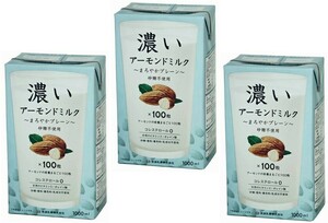 アーモンドミルク 濃い 1000ml×3本 筑波乳業 まろやかプレーン 砂糖不使用 3リットル 国内製造 香料不使用 着色料不使用 国産