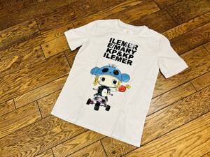 A2937 イルメール ILEMER◆半袖 キャラクター プリント Tシャツ ワンサイズ ホワイト イーマリー 美品