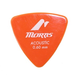 MORRIS DELRIN Orange 0.6mm Triangle ギターピック×36枚