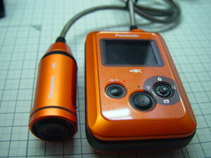 HX-A500 Pnasonic ウェアブルカメラ４K　オレンジ（中古）