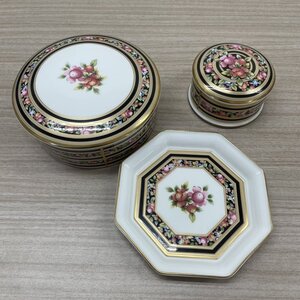 162244▲WEDGWOOD　ウェッジウッド　クリオ　プレート　お皿　食器　洋食器　花柄　３点セット