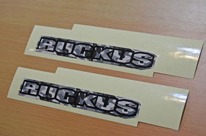 USホンダ純正 HONDA RUCKUS ラッカス 05-06 2005-2006 Silver Camo サイドネーム ラベル USDM北米JDM ZOOMER ズーマー AF58 NPS50