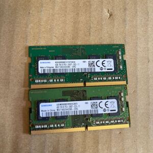 (502)SAMSUNG PC4-2400T SO-DIMM 4GB ノート2枚セット