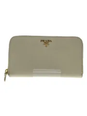 PRADA 長財布 1M0506 PVC クリーム レディース 角擦れ有