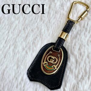 希少 GUCCI オールドグッチ キーリング キーホルダー インターロッキング