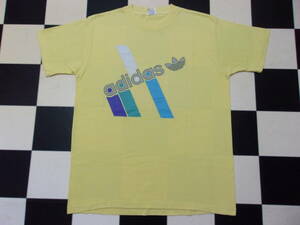 80s USA製 vintage adidas Tシャツ L 80年代 ヴィンテージ アディダス 古着 トップス スポーツ ストリート系 オールドスクール RUNDMC