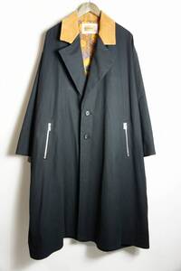 正規 mindseeker マインドシーカー SUPER OVER FIT COAT 襟コーデュロイ ショップ チェスター コート MS1-20PRE-001 黒サイズ46 1012O★1