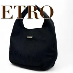 美品　ETRO エトロ 　ハンドバッグ D4　ナイロン　ブラック　トートバッグ