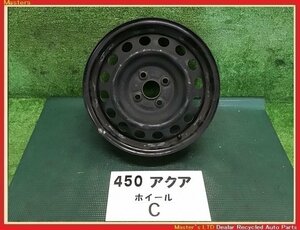 【送料無料】NHP10 アクア S 中期 純正 スチールホイール 15×5.5J 4穴-100 1本のみC 鉄ホイル 42611-52780