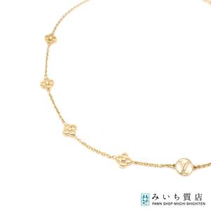 質屋 LOUIS VUITTON ルイヴィトン M68125 フラワーフル ネックレス 重量約6.6g アクセサリー H7052 みいち質店