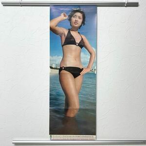 ★2596 山口百恵 ずうとるび 平凡7月号付録 ポスター カレンダー 当時物 252×742mm